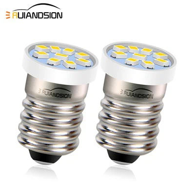 Ruiandsion E10 kabatas lukturītis Spuldžu lāpas spuldzes Pārdodu Darba gaismas 3V 4.5V 6V 12V 24V
